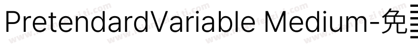 PretendardVariable Medium字体转换